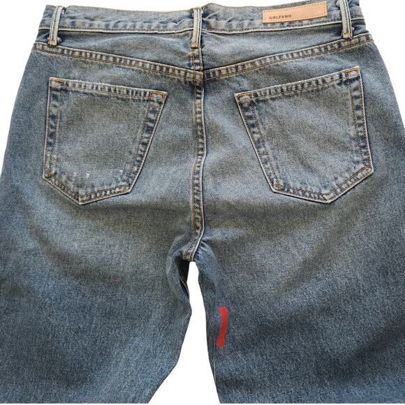 GRLFRND Helena distressed straight leg high waist jeans in Ready To Go Sz 28 NEW - Picture 5 of 9